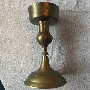 RIH India Vtg brass candlestick holder